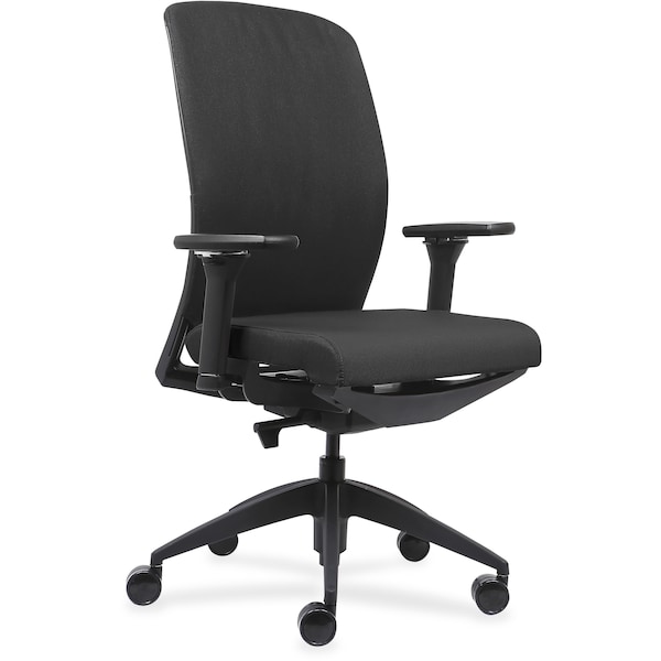Lorell Executive Chairs with Fabric Seat & Back Fabric Black Seat 83105 - main